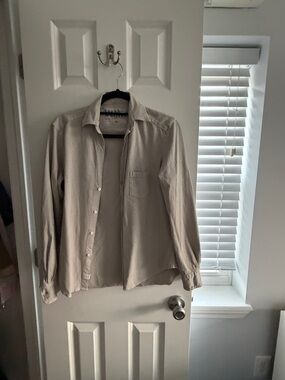 Frank & Eileen Light Beige Button-Down Shirt